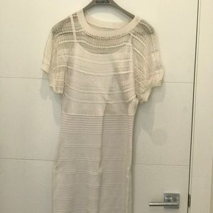 Tuzzi Knit Dress - White
